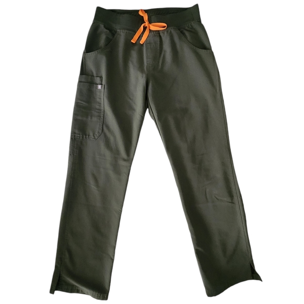 Figs Women's Size Small Moss Green Kade Cargo High Waist Scrub Pants
